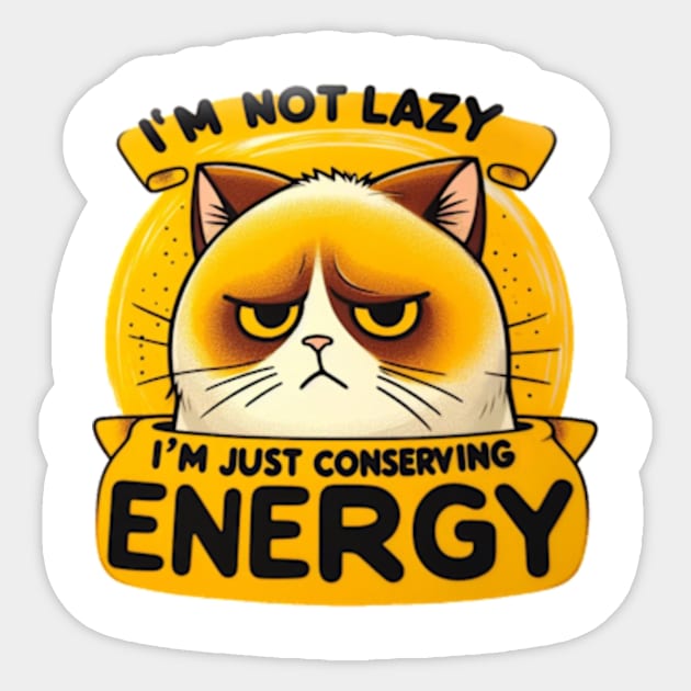 I'm not lazy Sticker by Masked Donkey